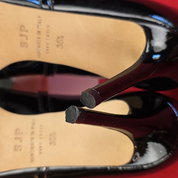 Sarah Jessica Parker Nirvana Patent Leather Pumps Made In Italy - Picture 12 of 16